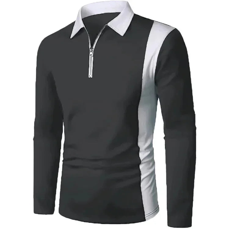 Men's Long Sleeve Polo Shirt Padrony Azenli