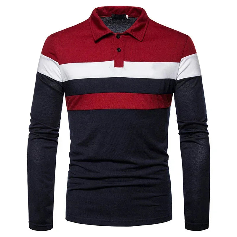 Men's Long Sleeve Polo Shirt Slingint Azenli