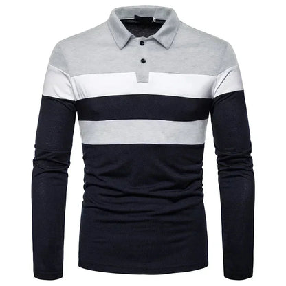 Men's Long Sleeve Polo Shirt Slingint Azenli