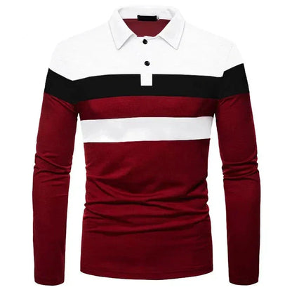 Men's Long Sleeve Polo Shirt Slingint Azenli